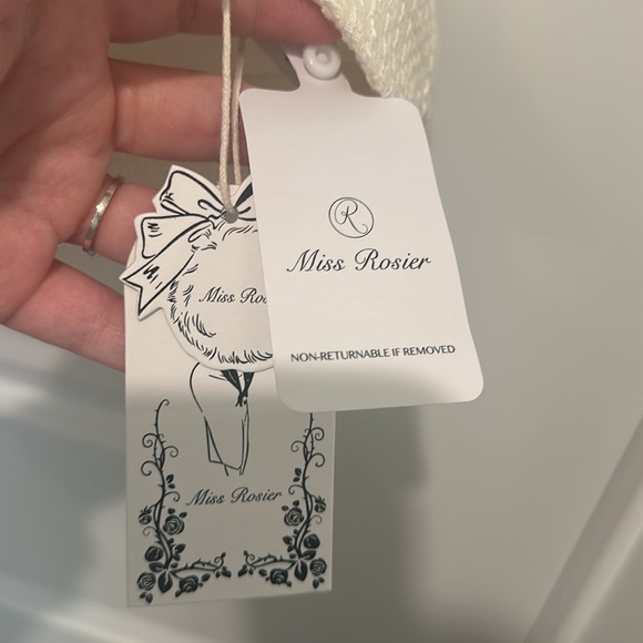 MISS ROSIER QUEENDOM-SQUARE-NECK FITTED MINI DRESS SIZE L - Picture 4 of 5